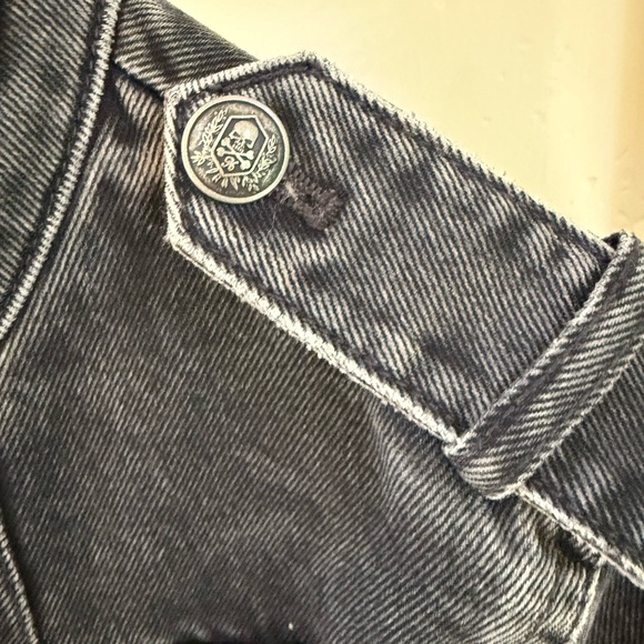 The Kooples GREY DENIM OFFICER-STYLE JACKET Size 1 aka S - Picture 13 of 16